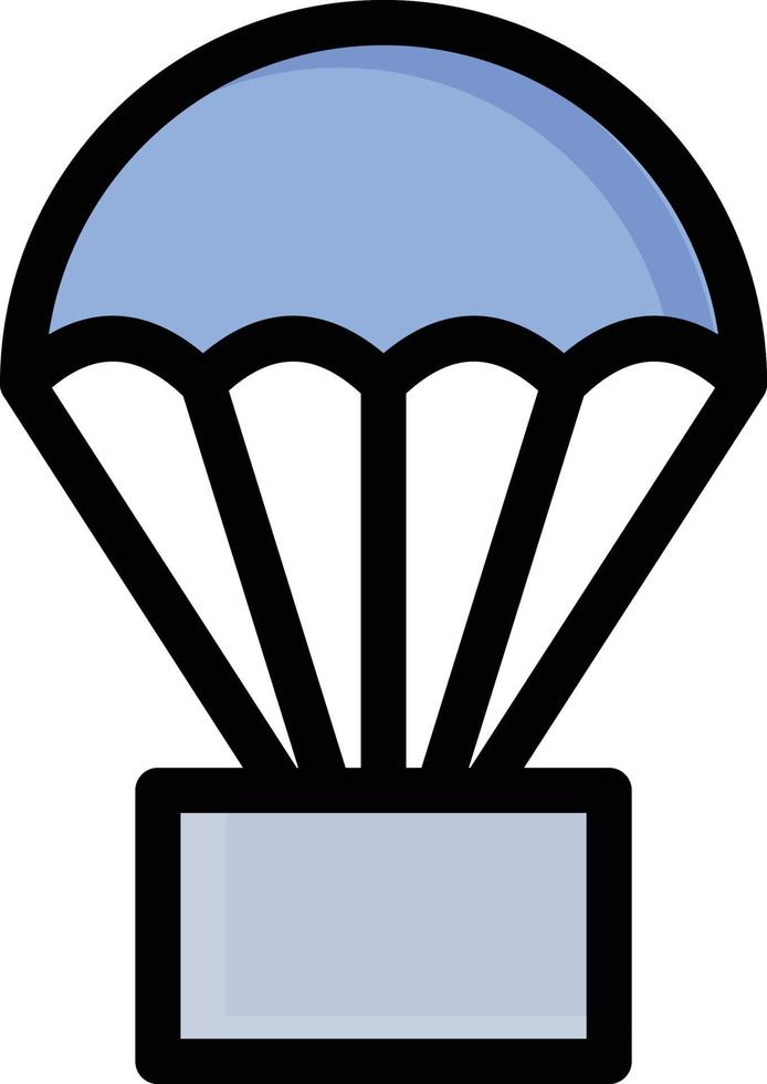illustrazione vettoriale del paracadute su uno sfondo simboli di qualità premium. icone vettoriali per il concetto e la progettazione grafica.