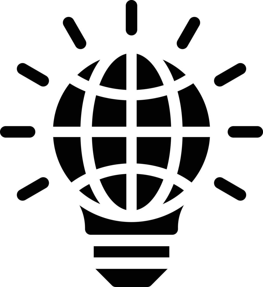 illustrazione vettoriale di idea globale su uno sfondo. simboli di qualità premium. icone vettoriali per il concetto e la progettazione grafica.