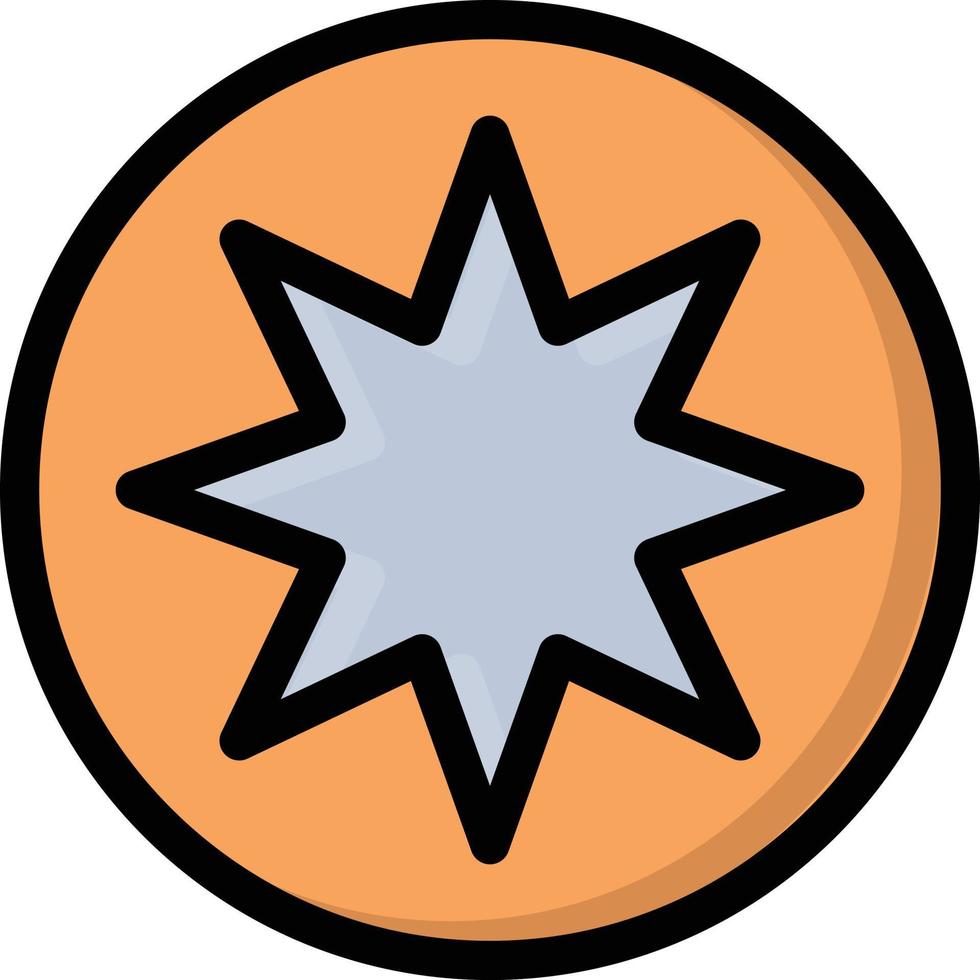 bahaismo illustrazione vettoriale su uno sfondo simboli di qualità premium. icone vettoriali per il concetto e la progettazione grafica.
