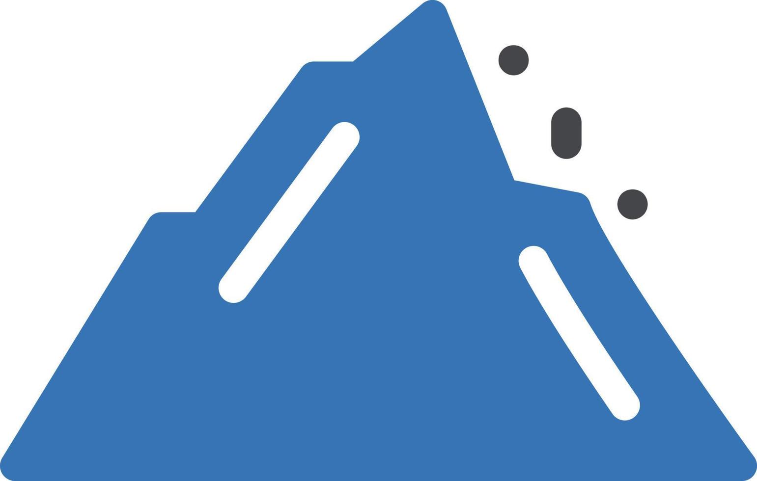 illustrazione vettoriale di roccia di montagna su uno sfondo. simboli di qualità premium. icone vettoriali per il concetto e la progettazione grafica.