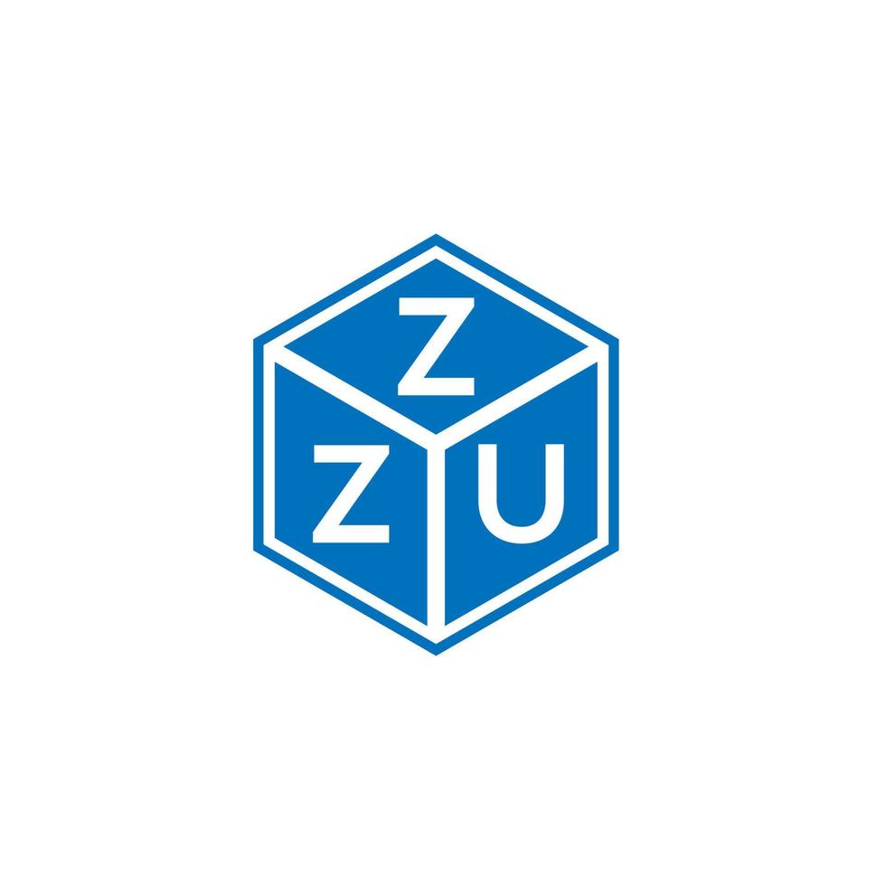 zzu lettera logo design su sfondo bianco. zzu creative iniziali lettera logo concept. disegno della lettera zzu. vettore