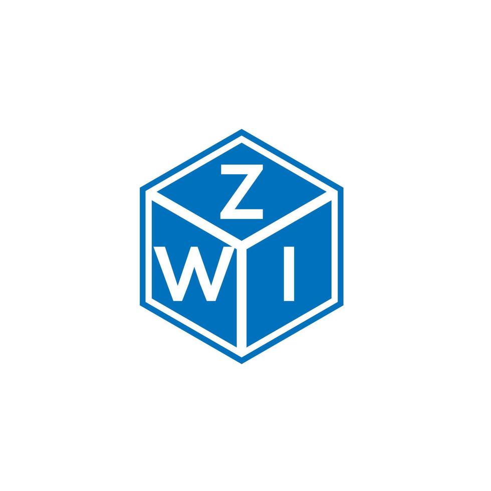 zwi lettera logo design su sfondo bianco. zwi creative iniziali lettera logo concept. design della lettera zwi. vettore