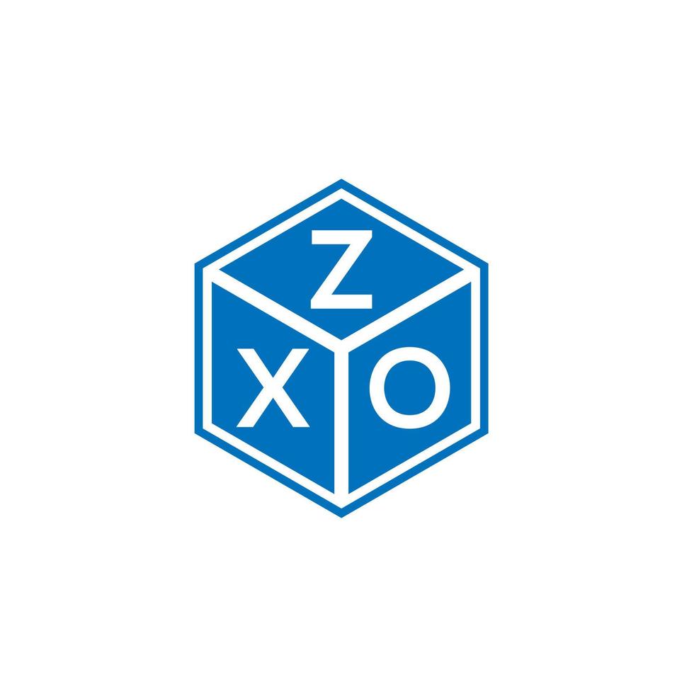 zxo lettera logo design su sfondo bianco. zxo creative iniziali lettera logo concept. disegno della lettera zxo. vettore