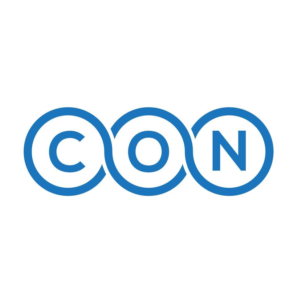 conn lettera logo design su sfondo bianco. conn creative iniziali lettera logo concept. design della lettera di conn. vettore