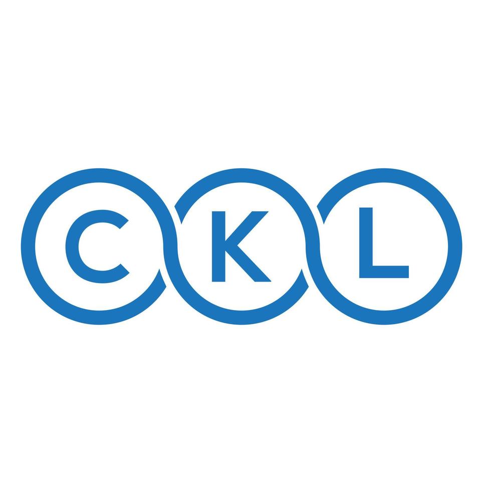 ckl lettera logo design su sfondo bianco. ckl creative iniziali lettera logo concept. disegno della lettera cl. vettore