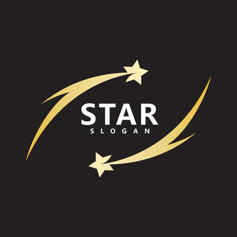 modello di disegni con logo a stella, design di illustrazione vettoriale con logo a stella veloce