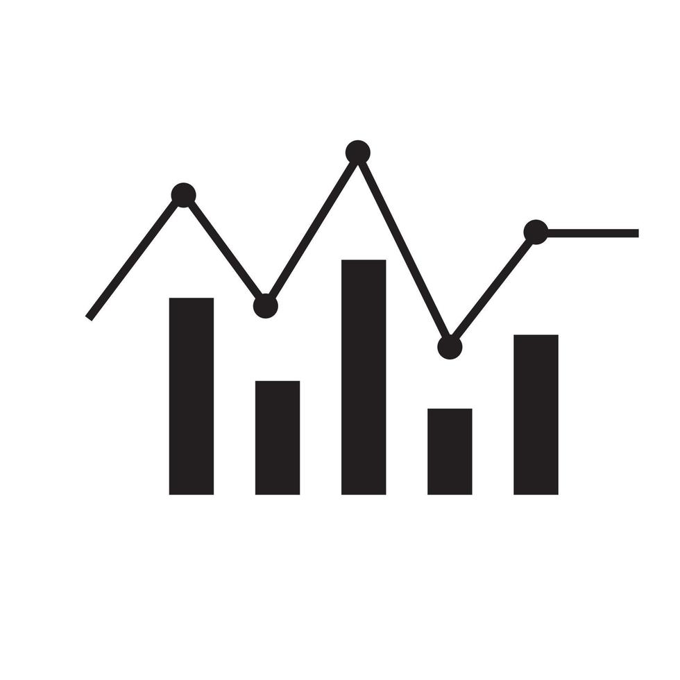 illustrazione vettoriale del grafico finanziario