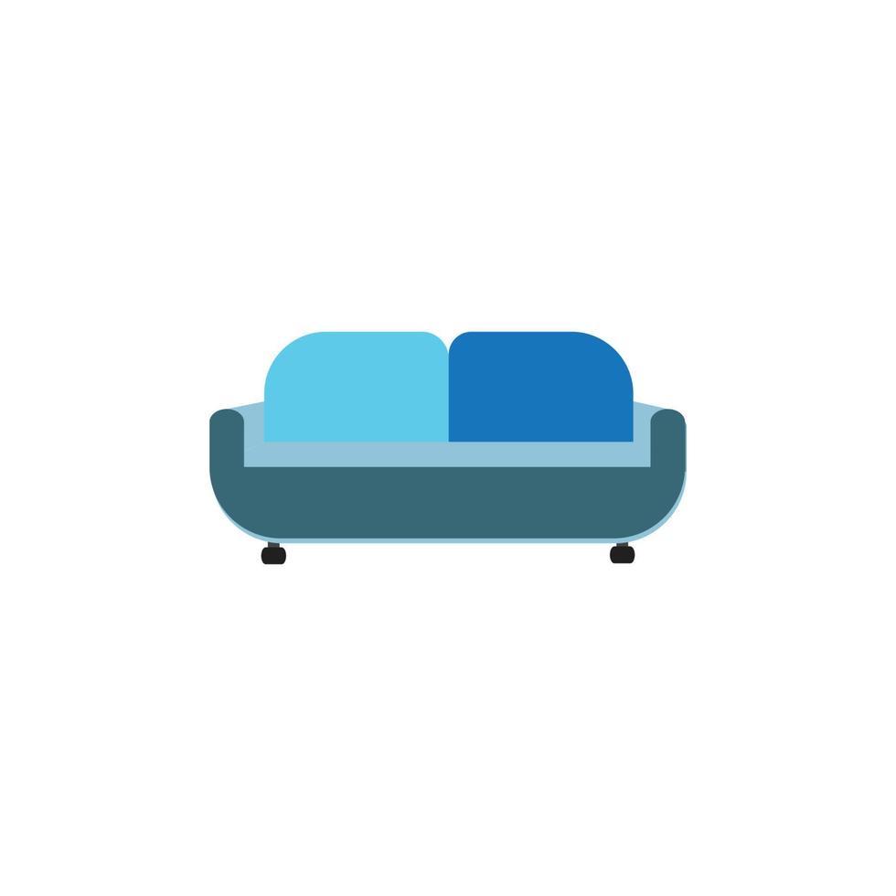 sfondo dell'illustrazione dell'icona del logo vettoriale del divano
