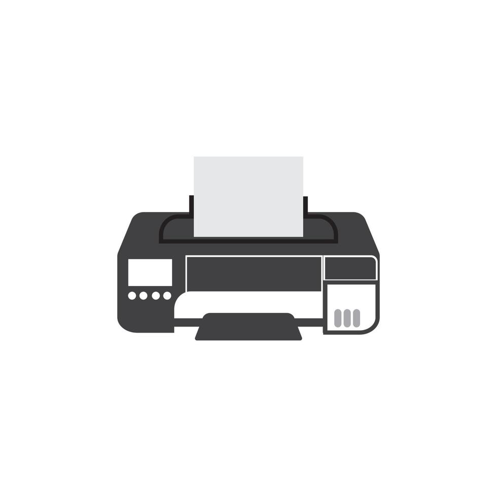 sfondo dell'illustrazione del simbolo del vettore dell'icona della stampante