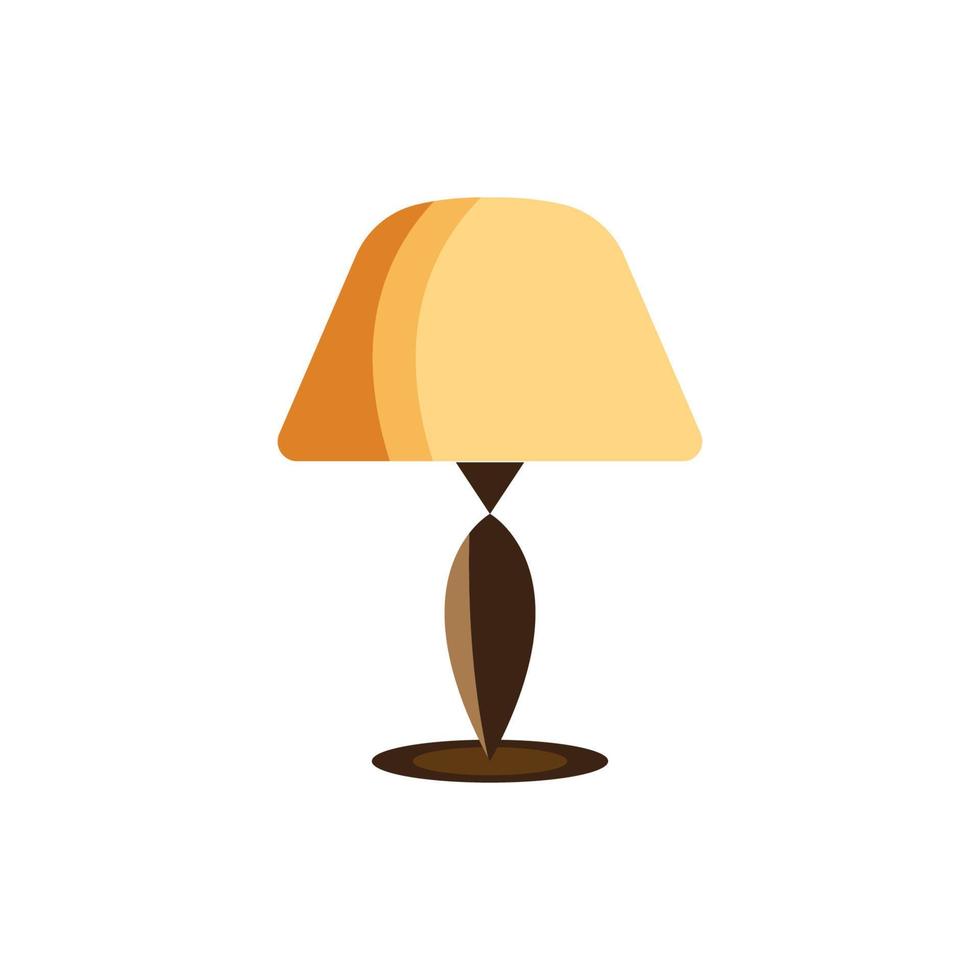 sfondo dell'icona di vettore della lampada della camera da letto