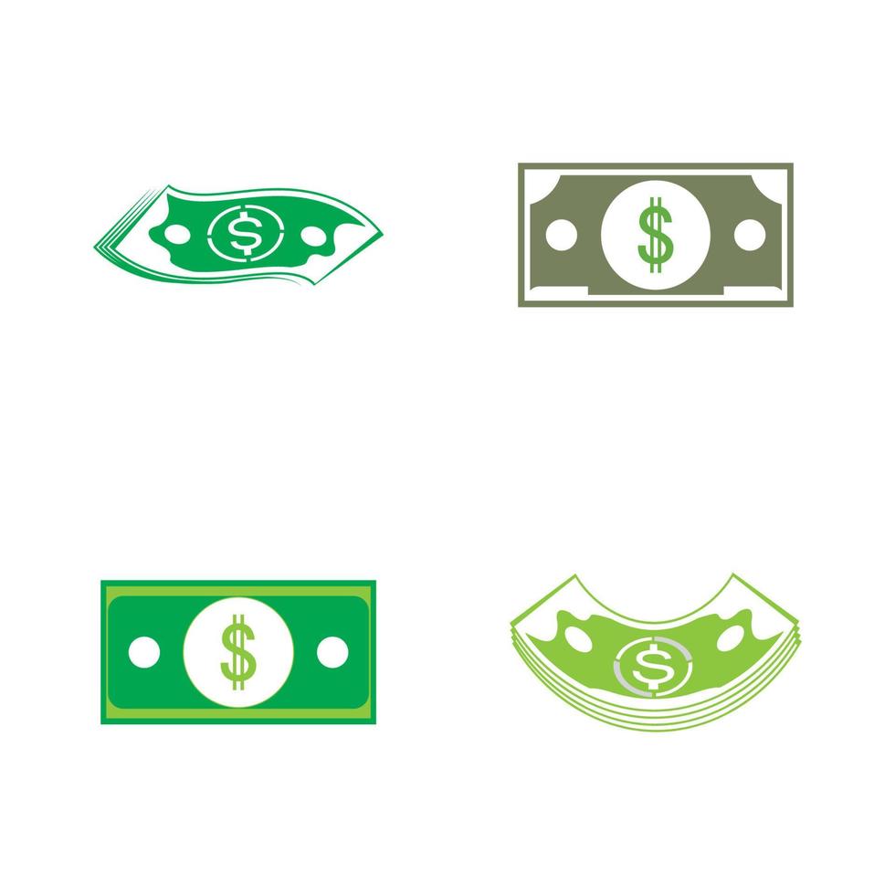 illustrazione del modello di sfondo dell'icona di vettore del dollaro