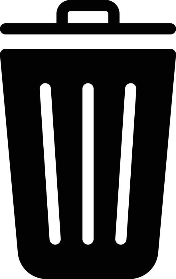 illustrazione vettoriale del bidone della spazzatura su uno sfondo simboli di qualità premium icone vettoriali per il concetto e la progettazione grafica.