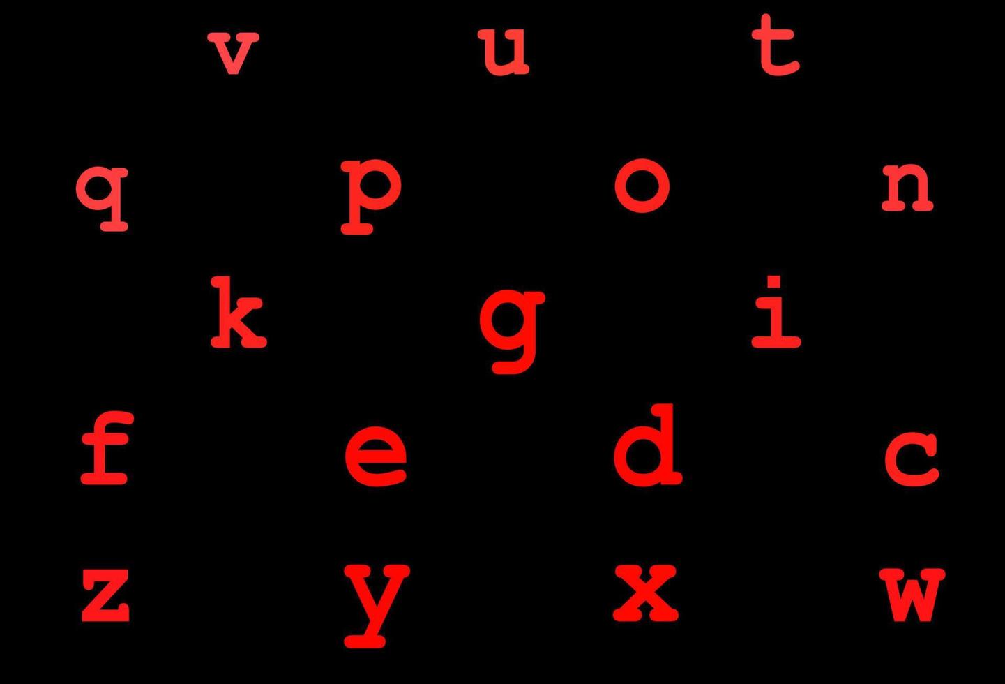 modello vettoriale rosso scuro con simboli abc.