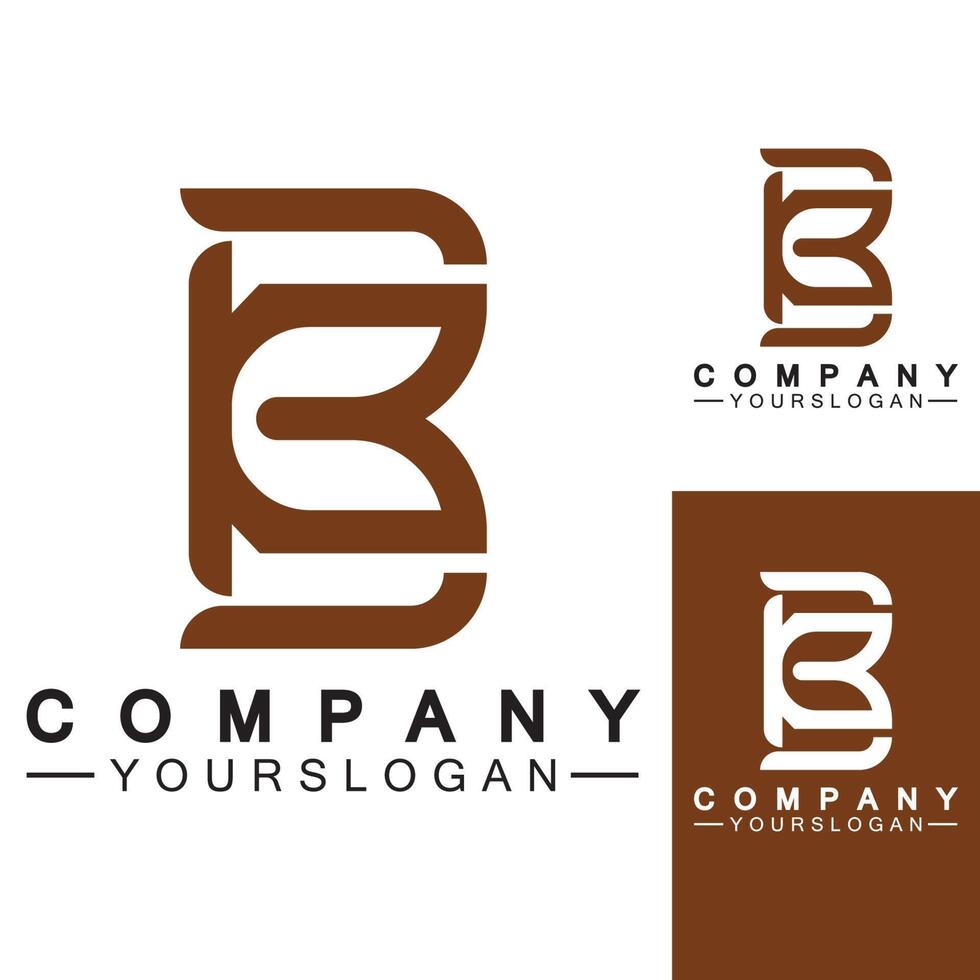 vettore del logo della lettera b, logo aziendale della lettera b, design moderno e unico del logo b creativo, icona vettoriale basata sull'iniziale b minima.