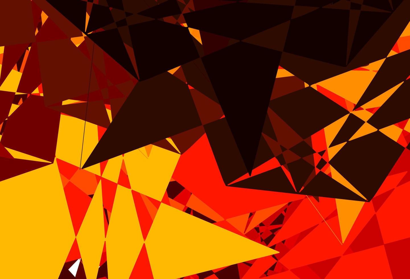 sfondo vettoriale arancione scuro con forme poligonali.