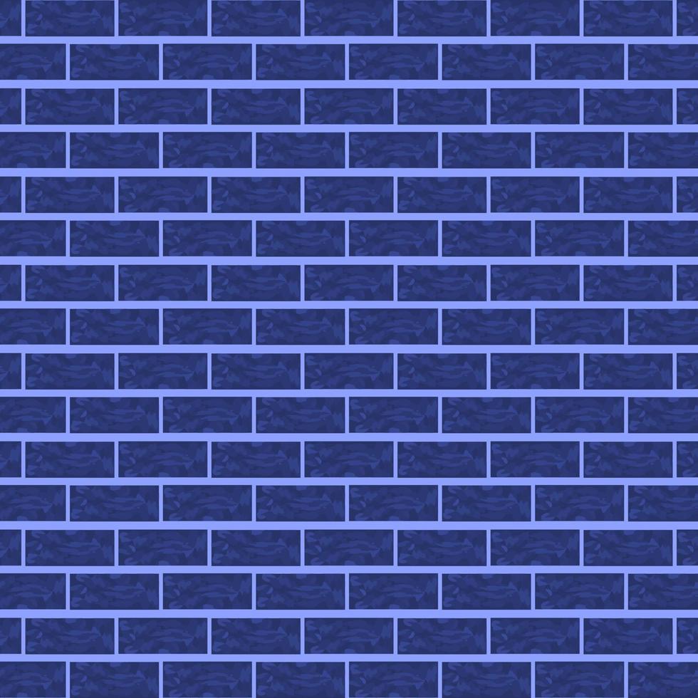 illustrazione di vettore del fondo astratto strutturato del muro di mattoni blu