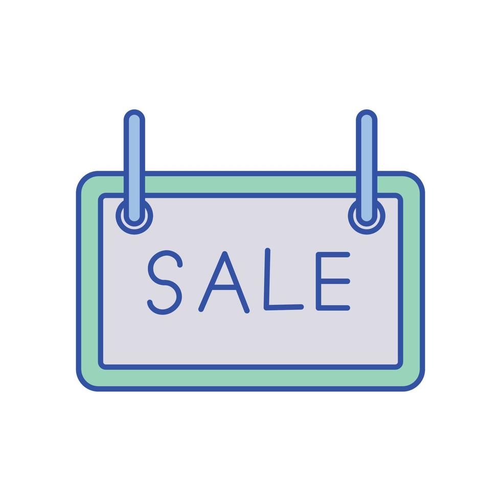 icona vettoriale della scheda di vendita adatta per lavori commerciali e modificabile o modificabile facilmente
