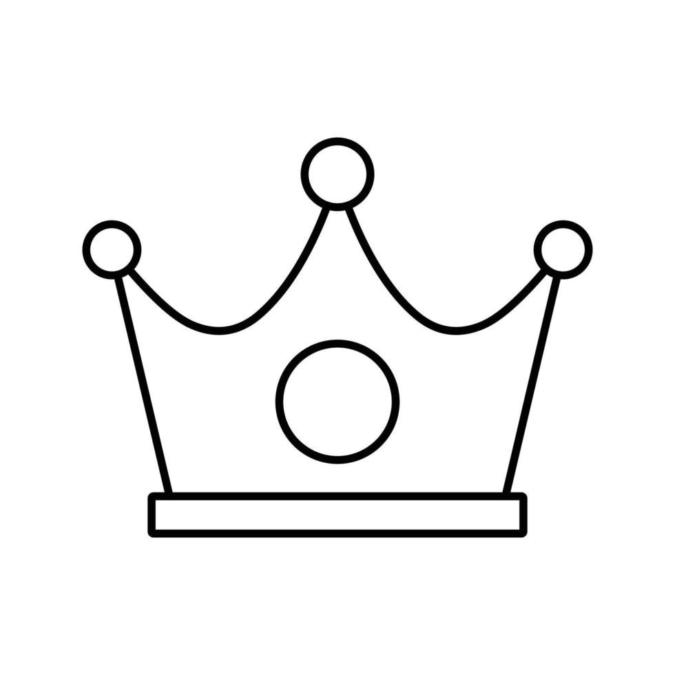 icona del vettore corona adatta per lavori commerciali e modificabile o modificabile facilmente