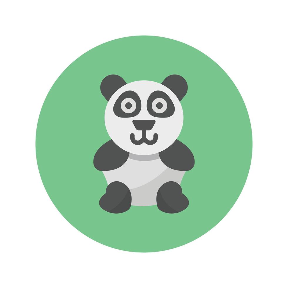icona vettore animale panda adatta per lavori commerciali e modificarla o modificarla facilmente
