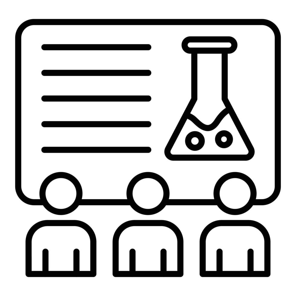 stile icona seminario di chimica vettore