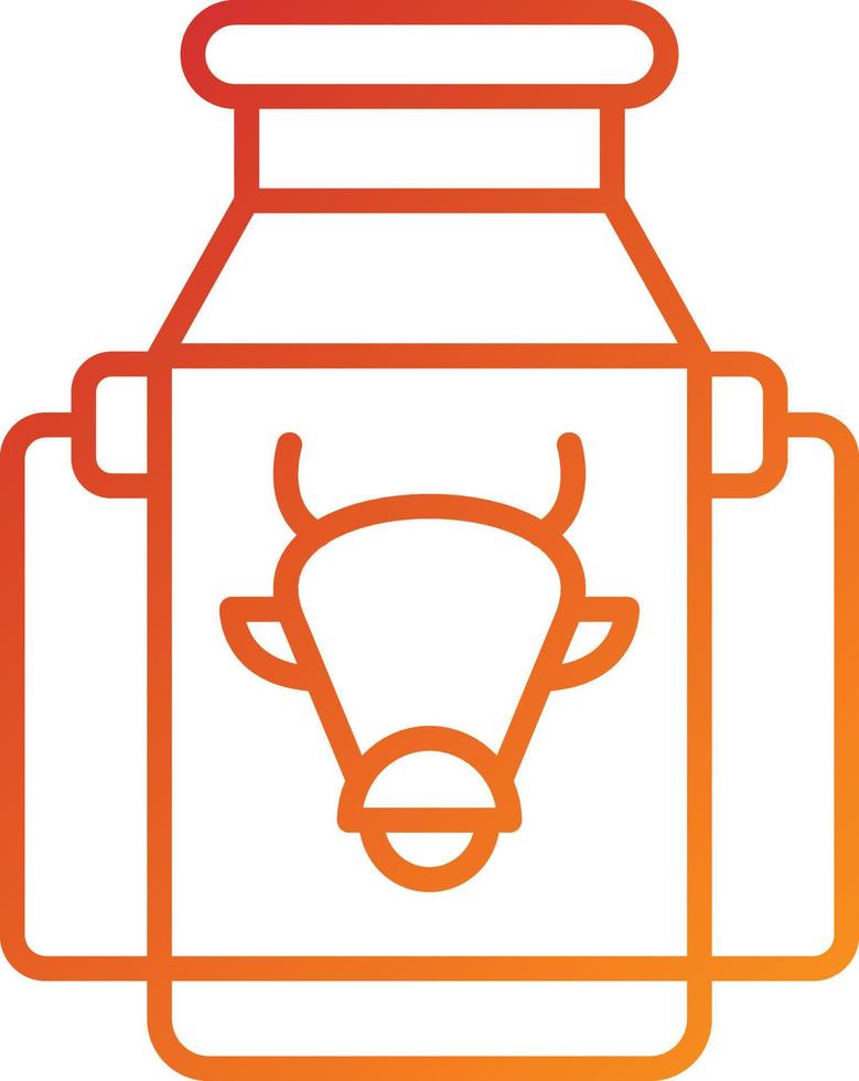 stile icona serbatoio latte vettore