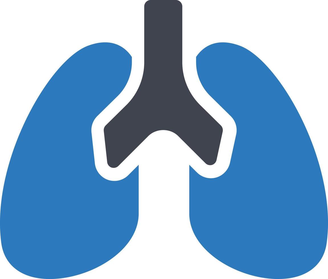 illustrazione vettoriale dei polmoni su uno sfondo. simboli di qualità premium. icone vettoriali per il concetto e la progettazione grafica.