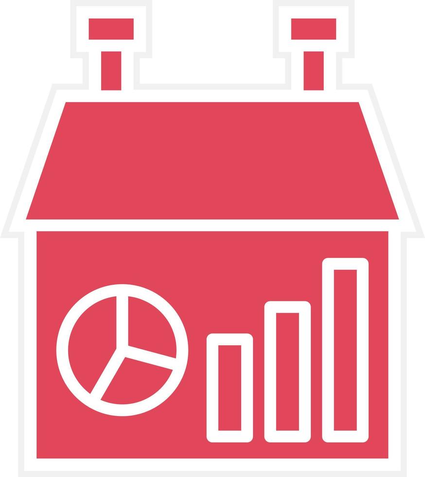 stile dell'icona delle statistiche della casa vettore