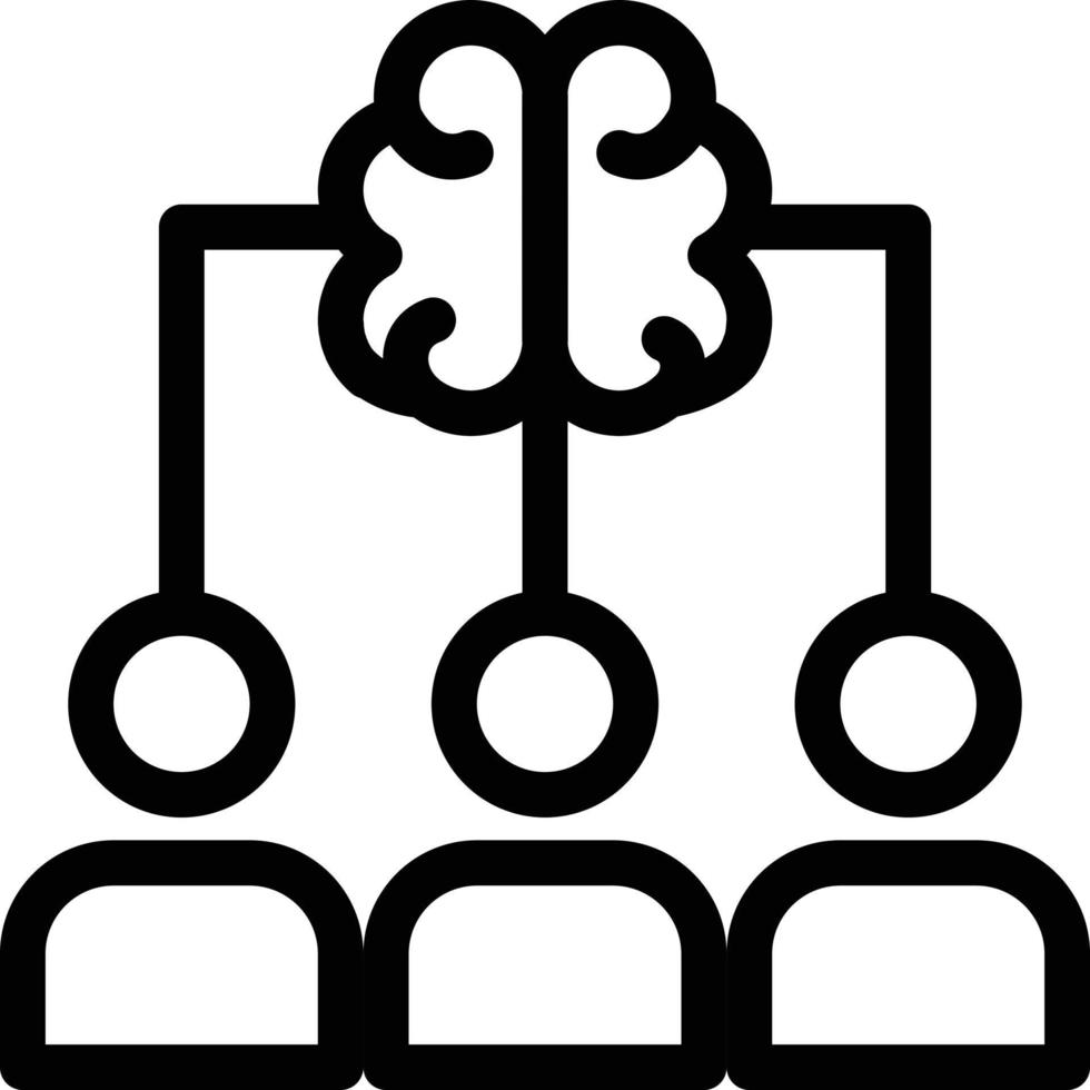 illustrazione vettoriale di idea di gruppo su uno sfondo simboli di qualità premium. icone vettoriali per il concetto e la progettazione grafica.