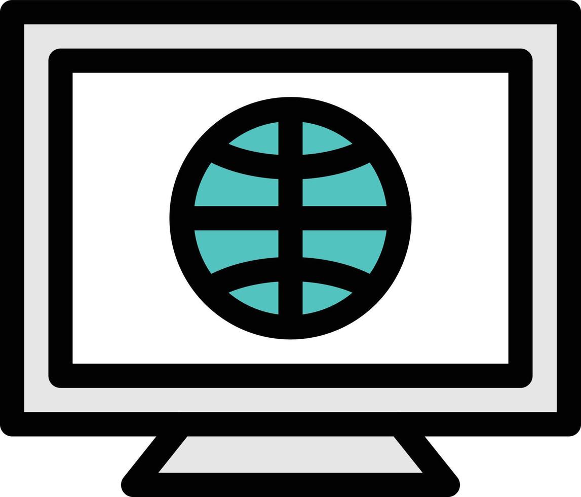 illustrazione vettoriale della sfera dello schermo su uno sfondo. simboli di qualità premium. icone vettoriali per il concetto e la progettazione grafica.