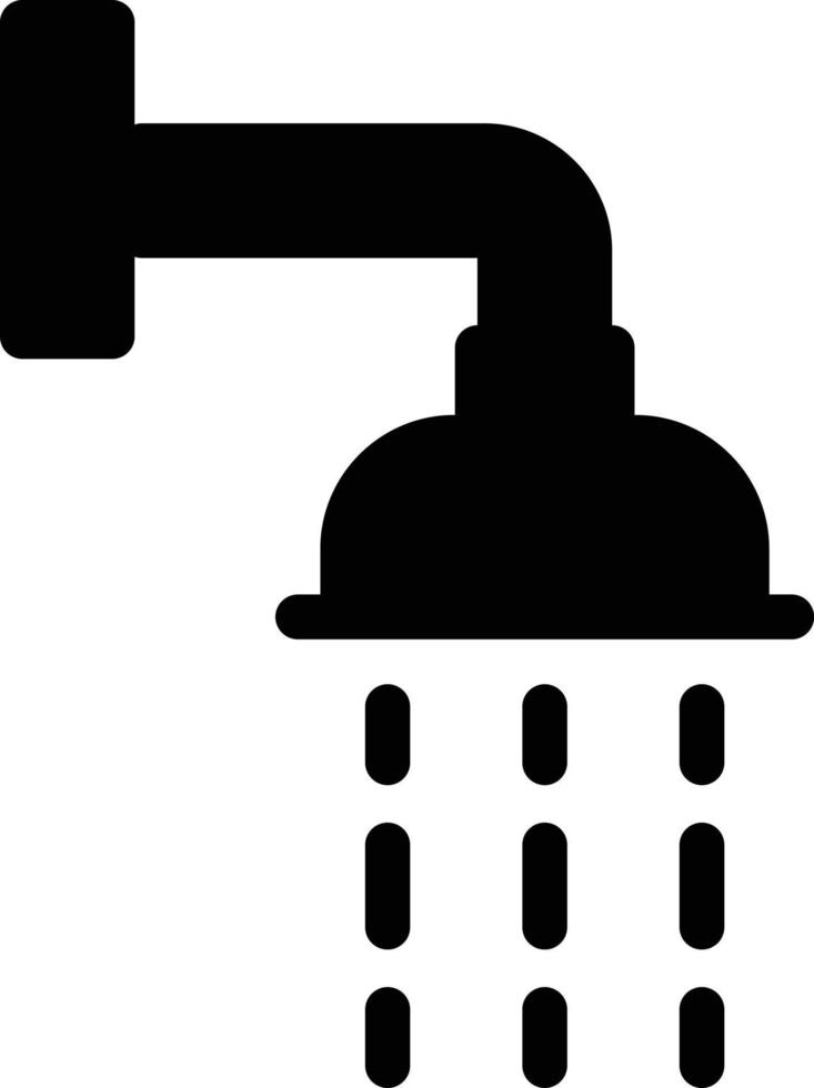 illustrazione vettoriale doccia su uno sfondo simboli di qualità premium. icone vettoriali per il concetto e la progettazione grafica.