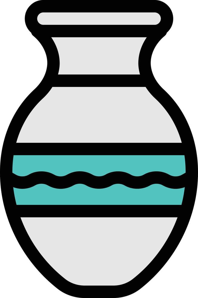 illustrazione vettoriale vaso su uno sfondo simboli di qualità premium. icone vettoriali per il concetto e la progettazione grafica.