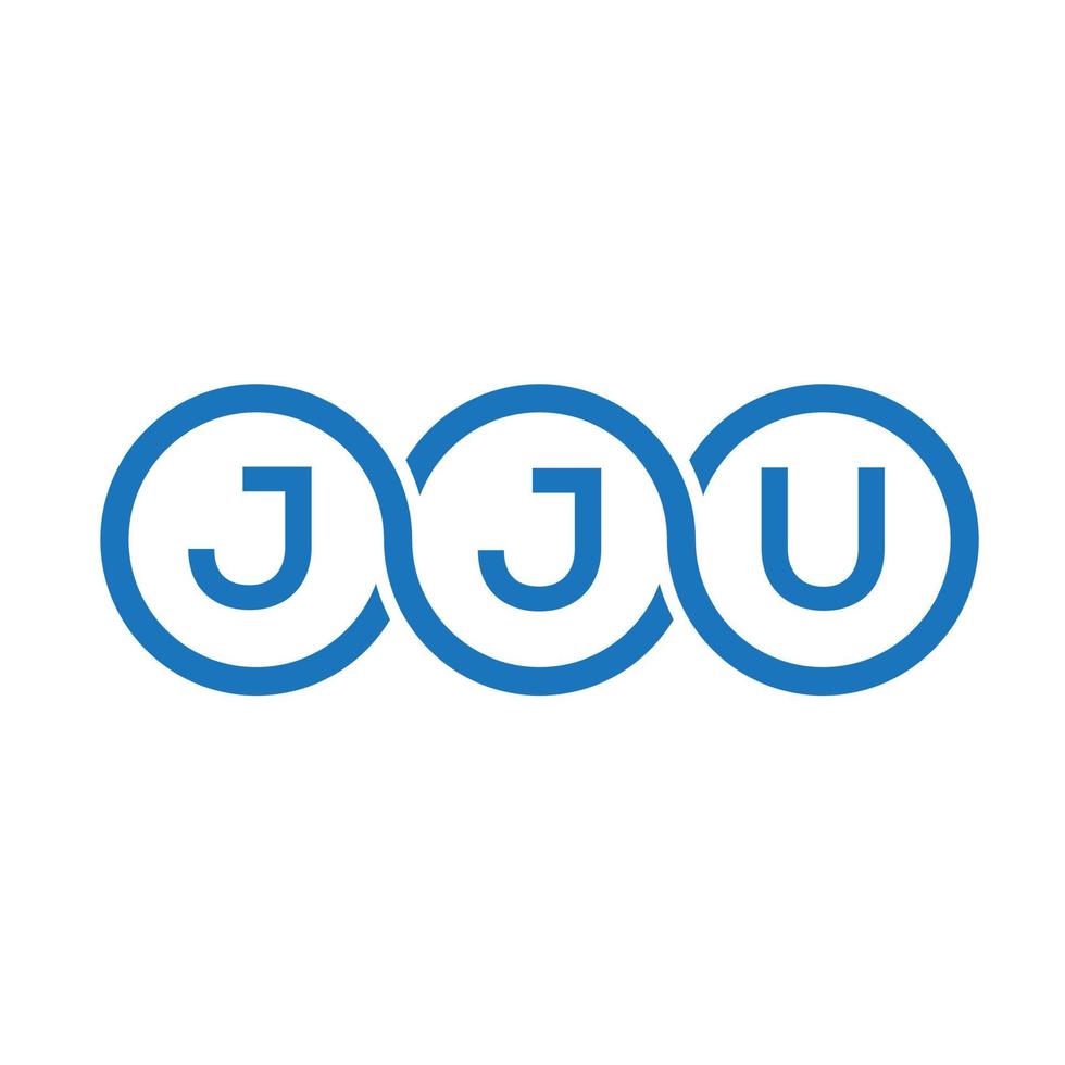jju lettera logo design su sfondo bianco. jju creative iniziali lettera logo concept. disegno della lettera jju. vettore