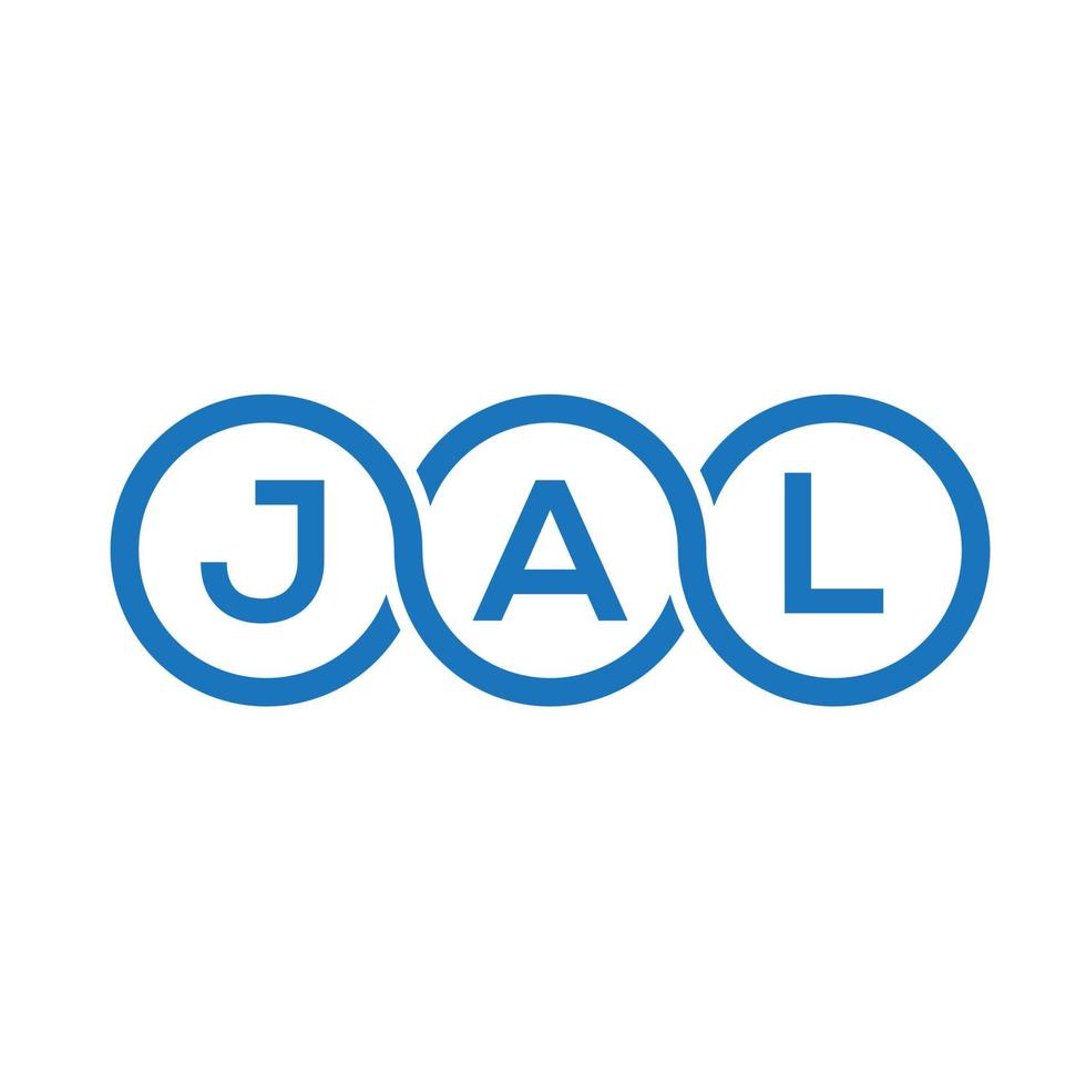 jal lettera logo design su sfondo bianco. jal creative iniziali lettera logo concept. disegno della lettera jal. vettore