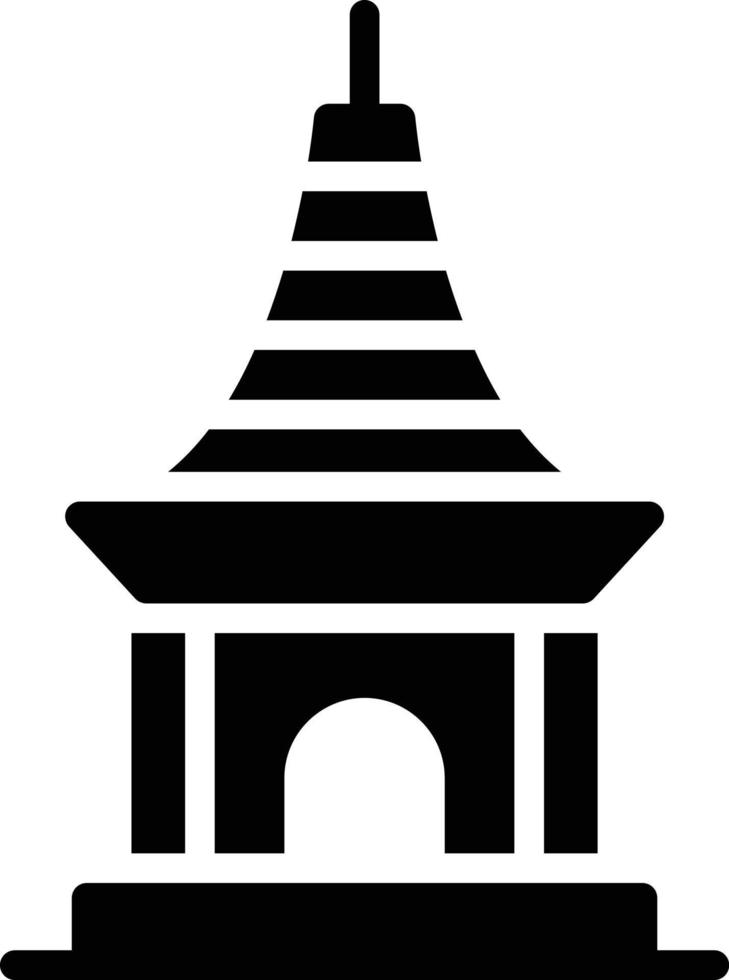 illustrazione vettoriale del monumento su uno sfondo. simboli di qualità premium. icone vettoriali per il concetto e la progettazione grafica.