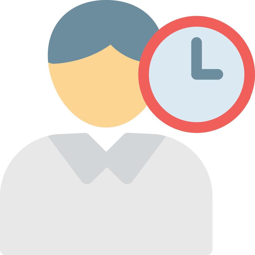 illustrazione vettoriale del tempo del personale su uno sfondo simboli di qualità premium. icone vettoriali per il concetto e la progettazione grafica.