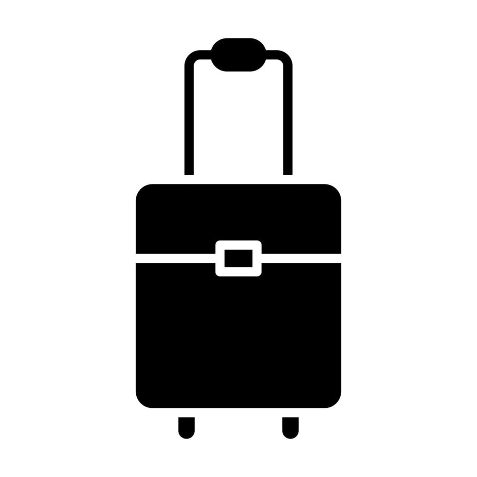 icona del glifo della valigia vettore