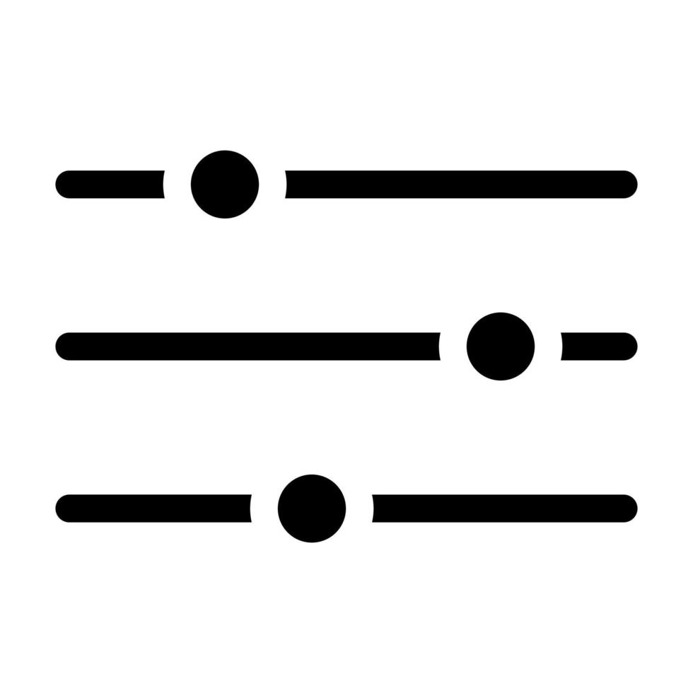 icona del glifo del filtro vettore