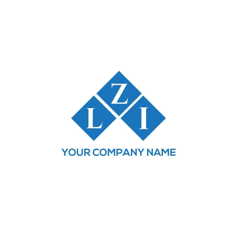 lzi creative iniziali lettera logo concept. lzi lettera design.lzi lettera logo design su sfondo bianco. lzi creative iniziali lettera logo concept. disegno della lettera lzi. vettore