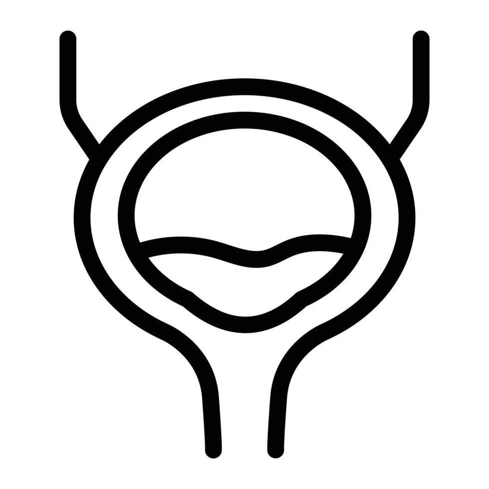 illustrazione vettoriale della vescica su uno sfondo. simboli di qualità premium. icone vettoriali per il concetto e la progettazione grafica.