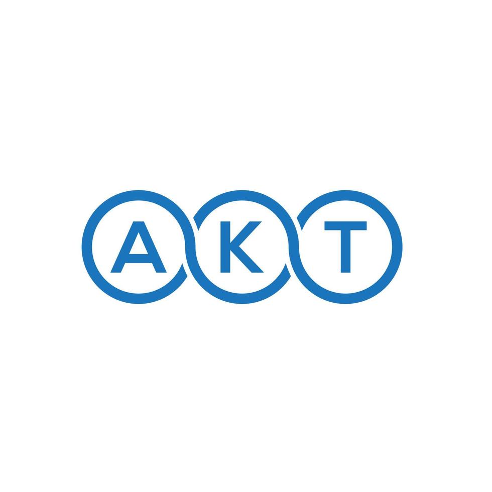 akt lettera logo design su sfondo bianco. akt creative iniziali lettera logo concept. disegno della lettera akt. vettore