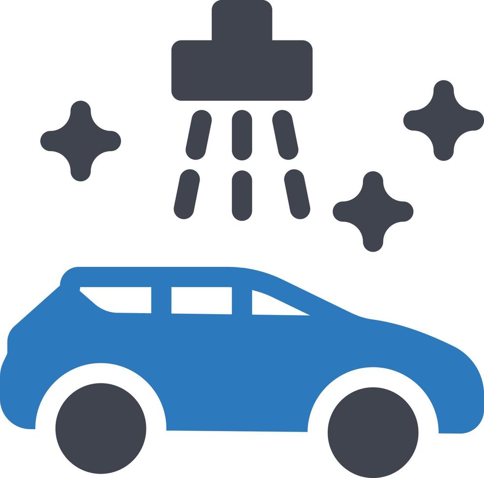 illustrazione vettoriale dell'autolavaggio su uno sfondo. simboli di qualità premium. icone vettoriali per il concetto e la progettazione grafica.