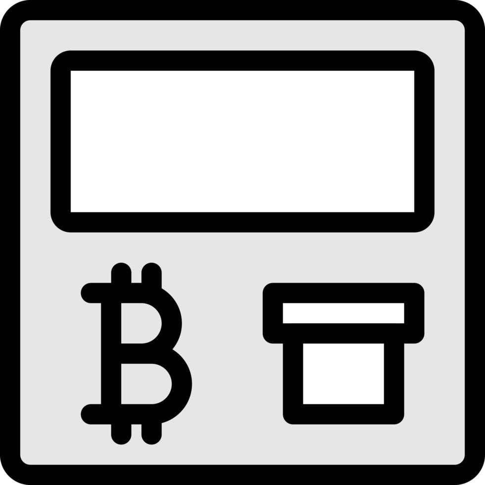 illustrazione vettoriale ATM su uno sfondo. simboli di qualità premium. icone vettoriali per il concetto e la progettazione grafica.