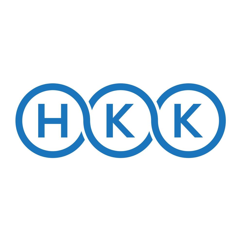 hk lettera logo design su sfondo bianco. hk creative iniziali lettera logo concept. design della lettera hk. vettore