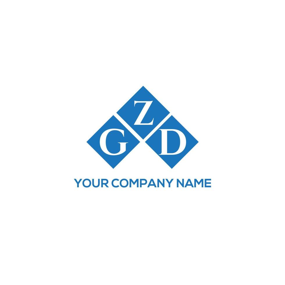 gzd lettera logo design su sfondo bianco. gzd creative iniziali lettera logo concept. disegno della lettera gzd. vettore