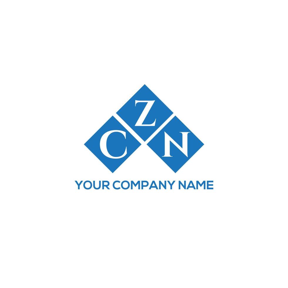 czn lettera logo design su sfondo bianco. czn creative iniziali lettera logo concept. disegno della lettera czn. vettore