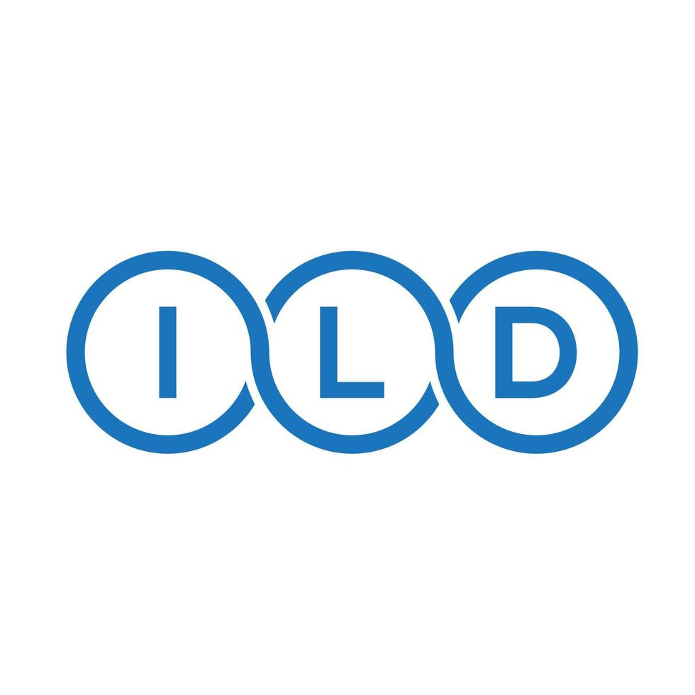 ild lettera logo design su sfondo bianco. ild creative iniziali lettera logo concept. disegno di lettera ild. vettore