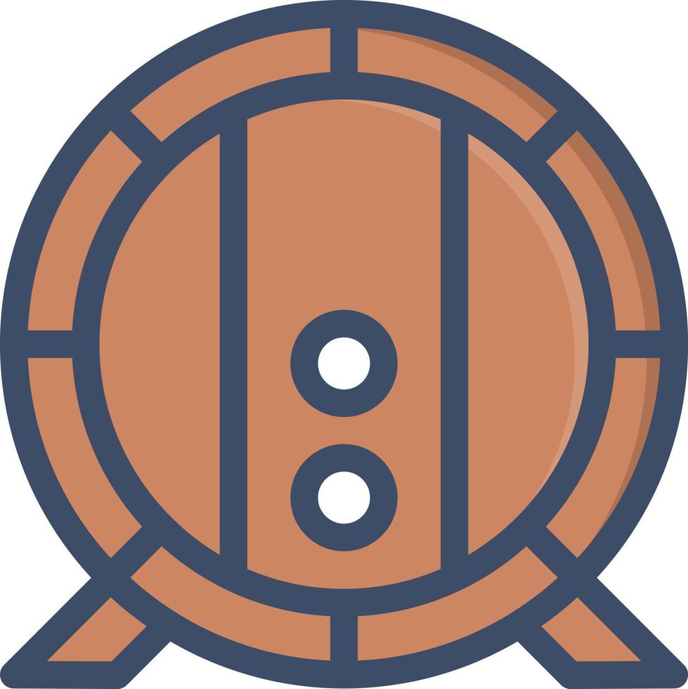 illustrazione vettoriale del tamburo della birra su uno sfondo. simboli di qualità premium. icone vettoriali per il concetto e la progettazione grafica.