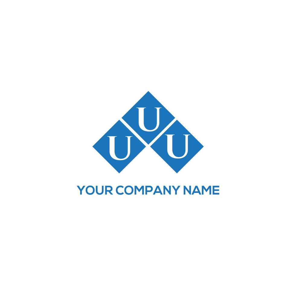 uuu lettera logo design su sfondo bianco. uuu creativo iniziali lettera logo concetto. uuu disegno della lettera. vettore