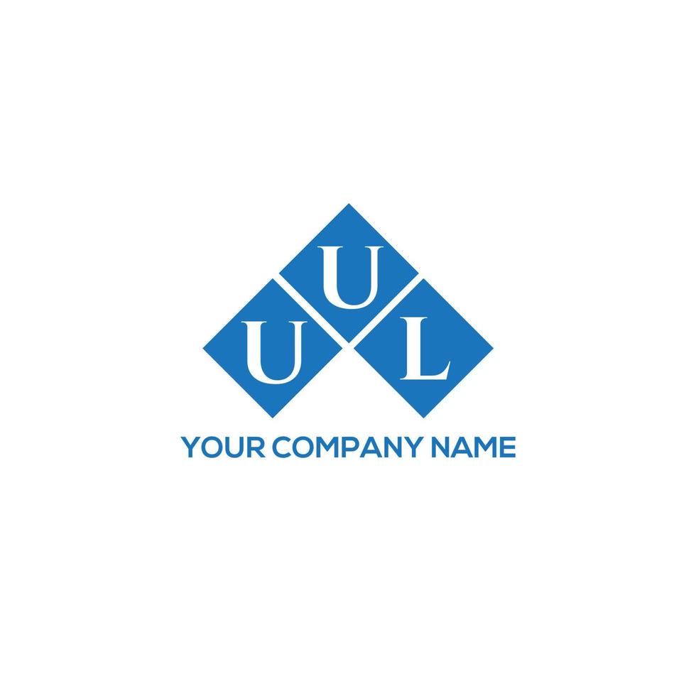 uul lettera logo design su sfondo bianco. uul creative iniziali lettera logo concept. uul disegno della lettera. vettore