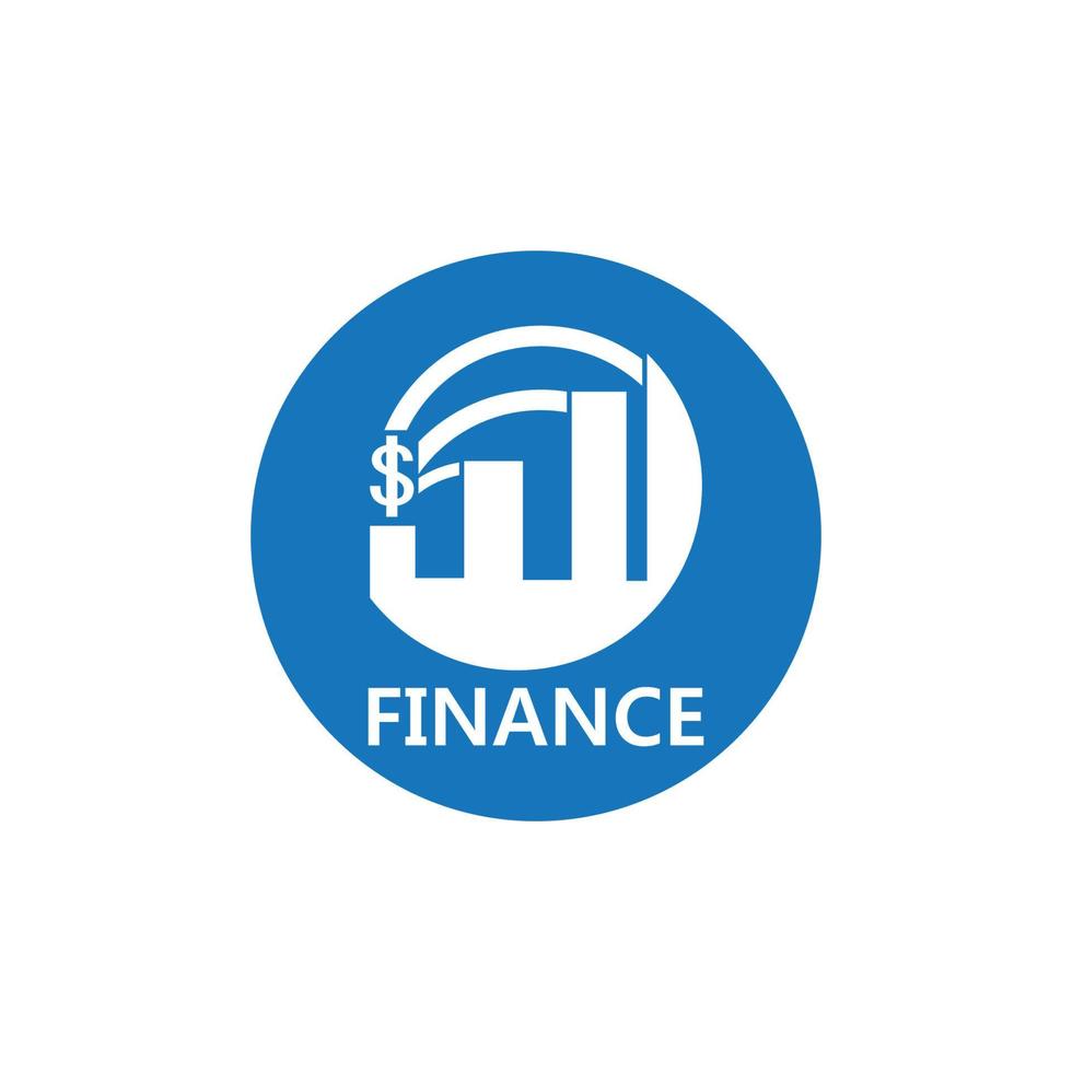 illustrazione del modello di logo di finanza aziendale vettore